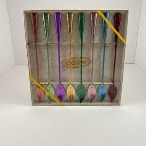 Vintage TALLSTIRS Stir Spoons Multi Color retro